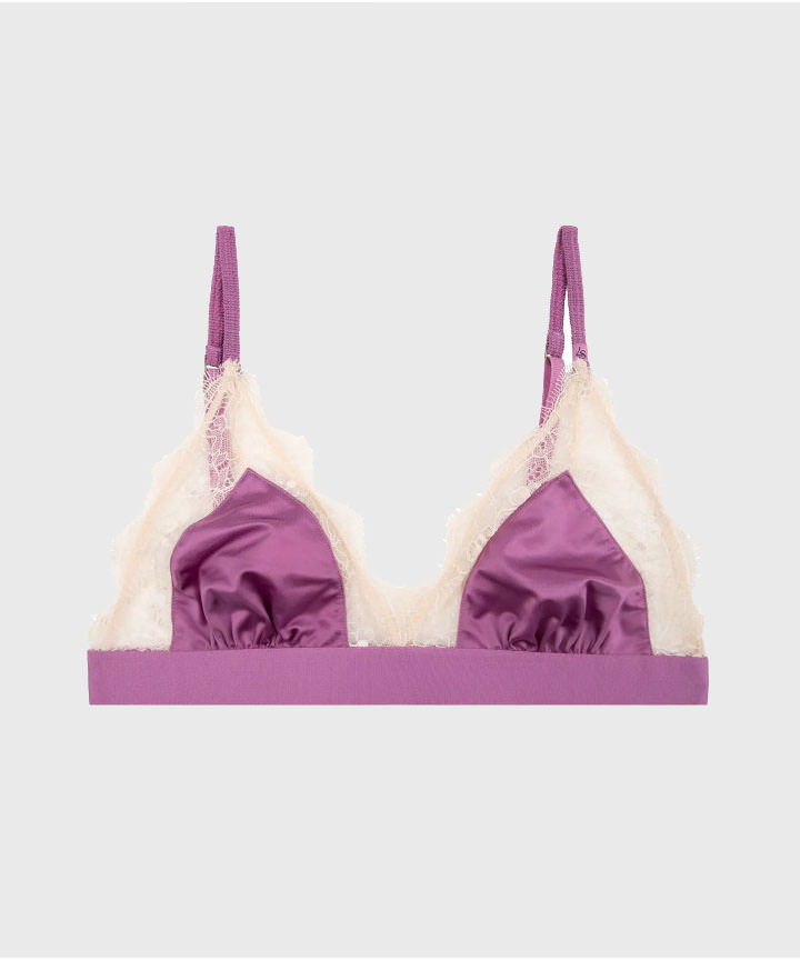 Love Lace Bralette Purple - Bollicine